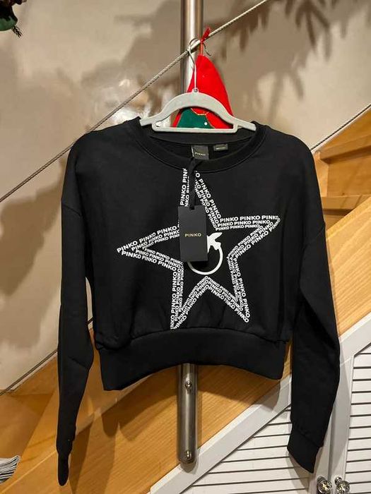 Bluza Pinko czarna logo + gwiazda r. 34