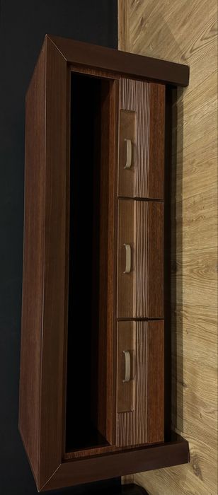 Szafka RTV szeroka ciemny brąz PARIS