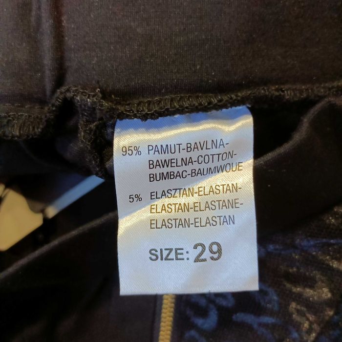 Eleganckie spodnie, getry czarne 29 M.Sara