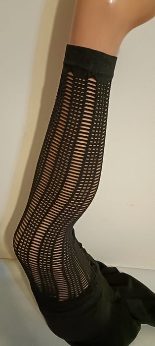 Legginsy bambusowe siatka wzór