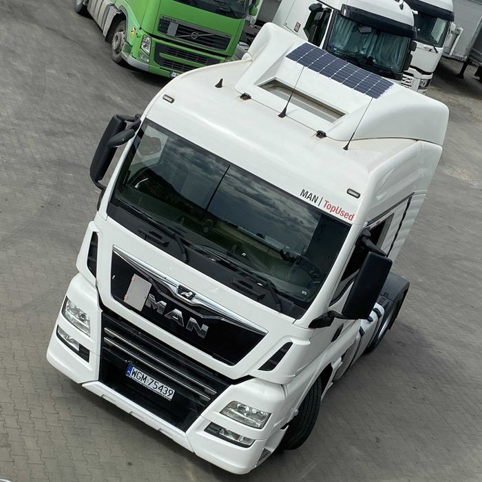 System Fotowoltaiczny MAN TGX GM/XLX 2x60 Wp z regulatorem MPPT bluetooth SKYLED, Fotowoltaika, Panele słoneczne na ciężarówkę
