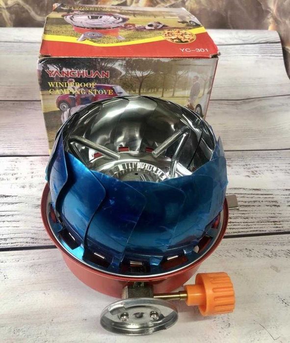 Портативная газовая плита под баллон с пьезоэлементом