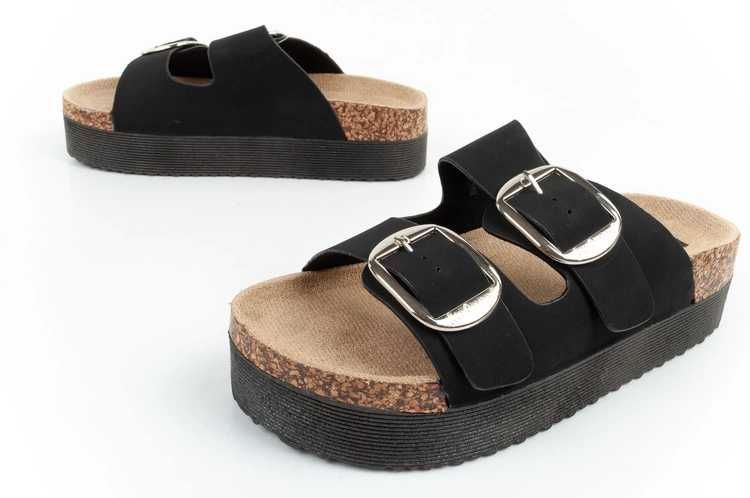 Lee Cooper buty laczki damskie czarne wygodne lekkie czarne r. 36-41