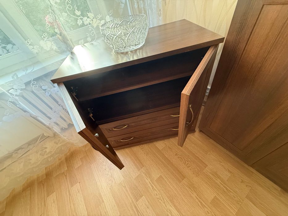 Meble ciemny brąz komplet