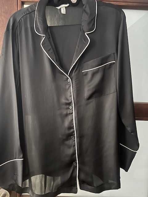 H&M MAMA Piżama z koszulą i spodniami rozmiar L  Piżama ciążowa