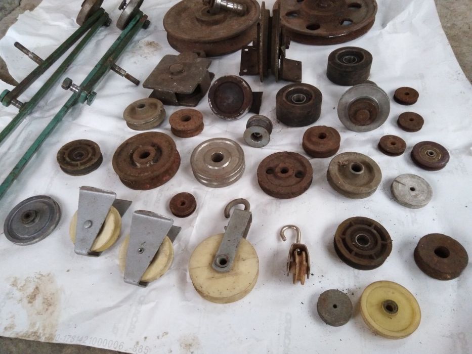 Ролик, ролики алюминиевые, металлические, пластиковые.