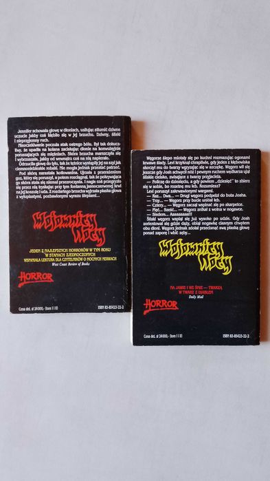 G. Masterton "Wojownicy Nocy" 1, 2, wydanie pierwsze 1991