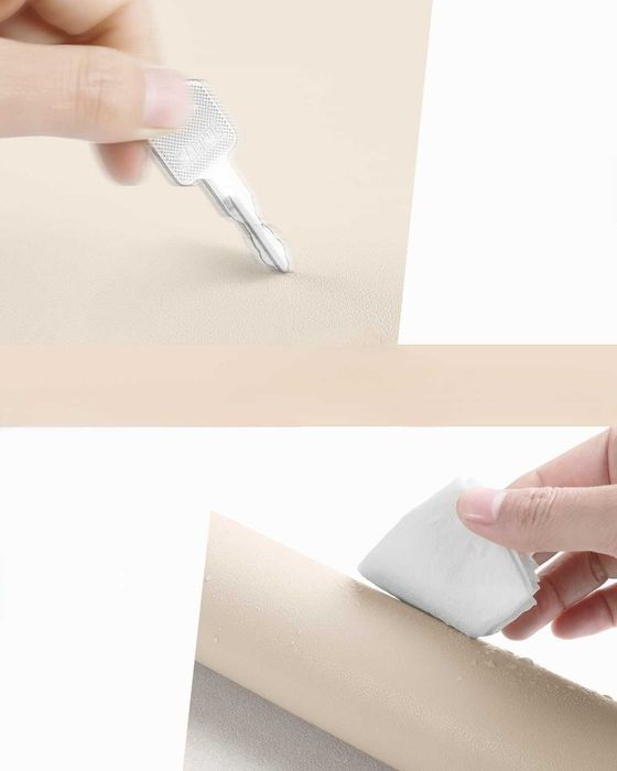 Podkładka pod mysz i laptop YSAGi 80x40 cm beżowa skóra