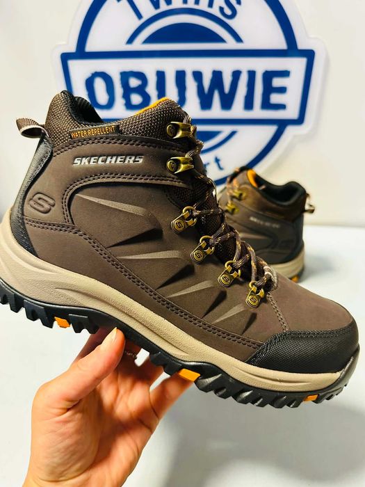 Skechers  Relment wodoodporne wysokie trekkingi brązowe  40 - 46    204642