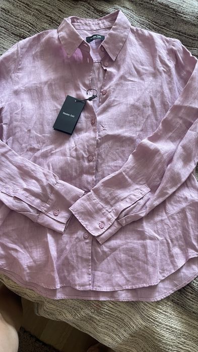 Сорочка рубашка льон massimo dutti