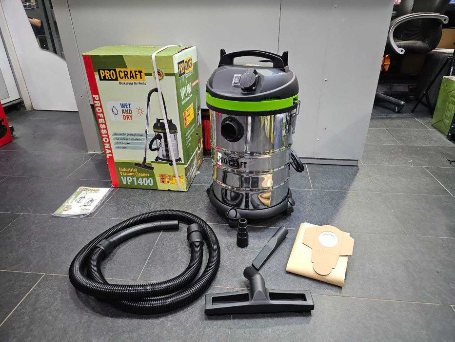 Пылесос Строительный Промышленный ProCraft 30л +Розетка +Переходник