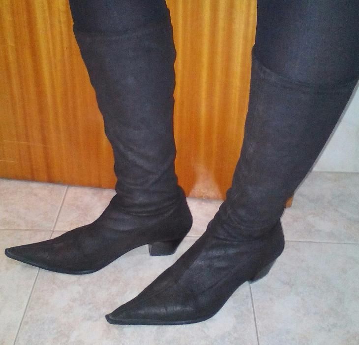 Botas nº 37 em Pano Elástico