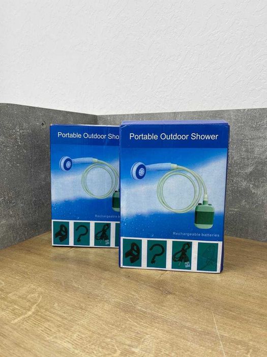 Акумуляторний ДУШ з насосом! Похідний душ з АКБ на 2 години!Армійський