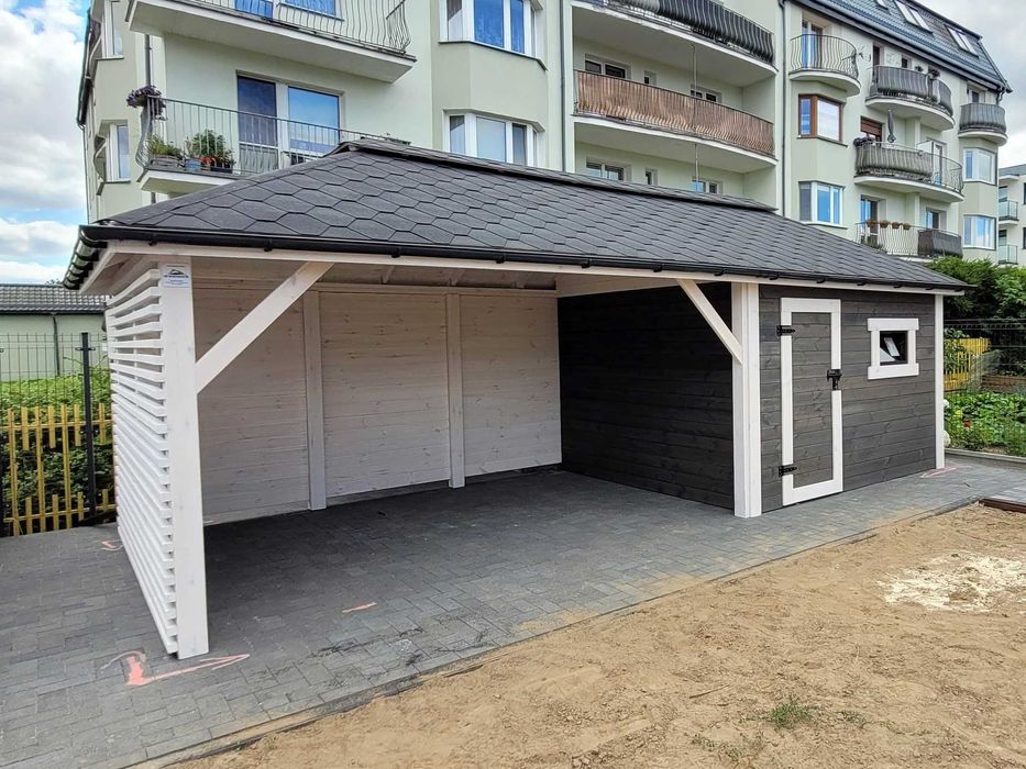 Domek Narzędziowy z Altaną DANIEL 6X3 Producent DREWNOTRIK.PL