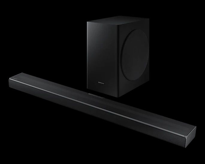 Soundbar samsung q60t com colunas traseiras