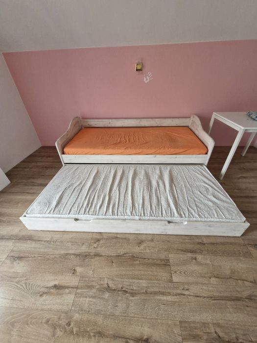 Łozko dzieciece podwojne 90x200 + materac
