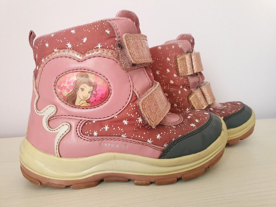 Зимові рожеві термо чобітки Geox р. 26