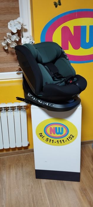 Nowy fotelik samochodowy ISOFIX obrotowy do 150 cm I-size