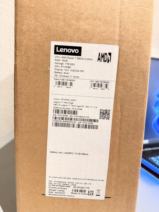 Lenovo Legion 7 16ACHg6