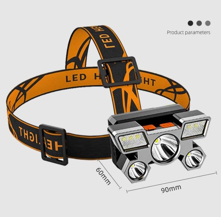 Налобний ліхтар LED