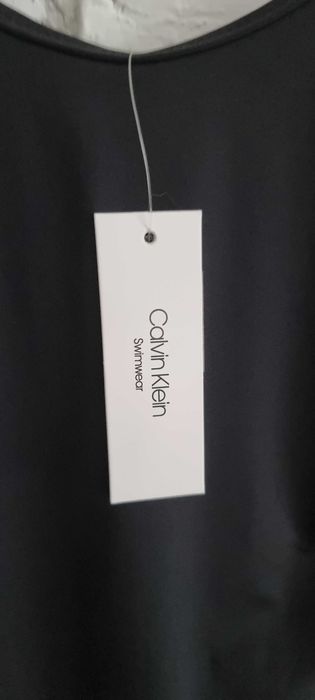 CALVIN KLEIN strój kąpielowy czarny XS S 34 36 jednoczęściowy