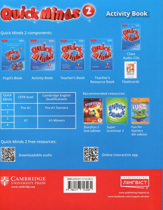 Quick Minds Activity Book  2