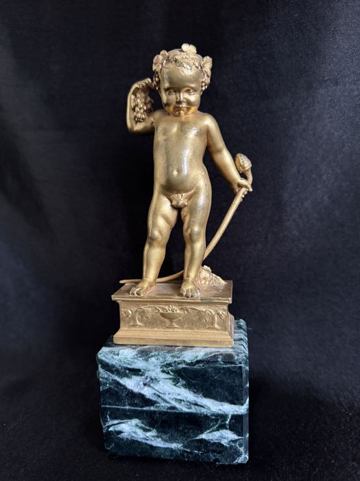 Бронза скульптура статуетка позолота клеймо