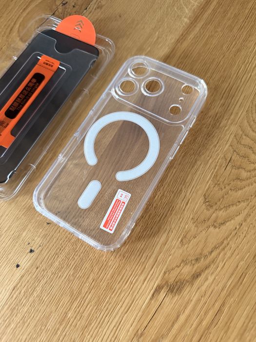 iPhone 17 Pro Air Etui Magsafe plus Szkło hartowane, Folia obiektywu!