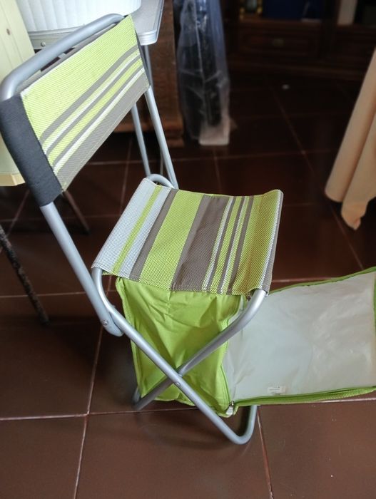 Cadeira e saco térmico