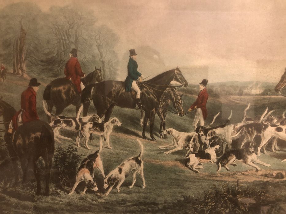 Gravura inglesa emoldurada