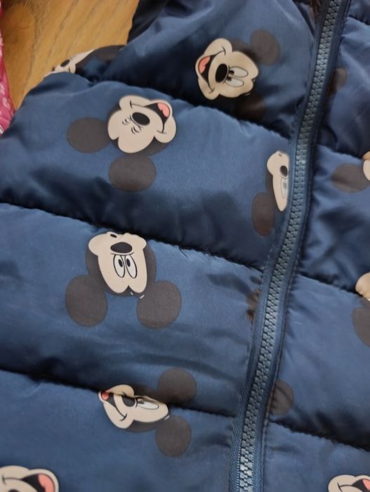 Bezrękawnik kamizelka kurtka dziewczynka kaptur suwak myszka Miki mimi