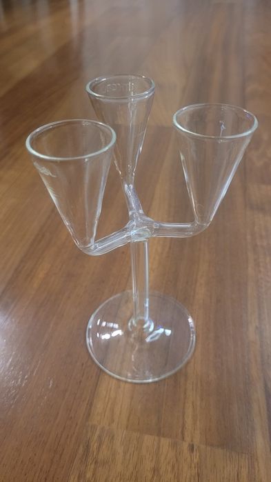 Gadżet śmieszny kieliszek potrójny na imprezę kolekcja unikat