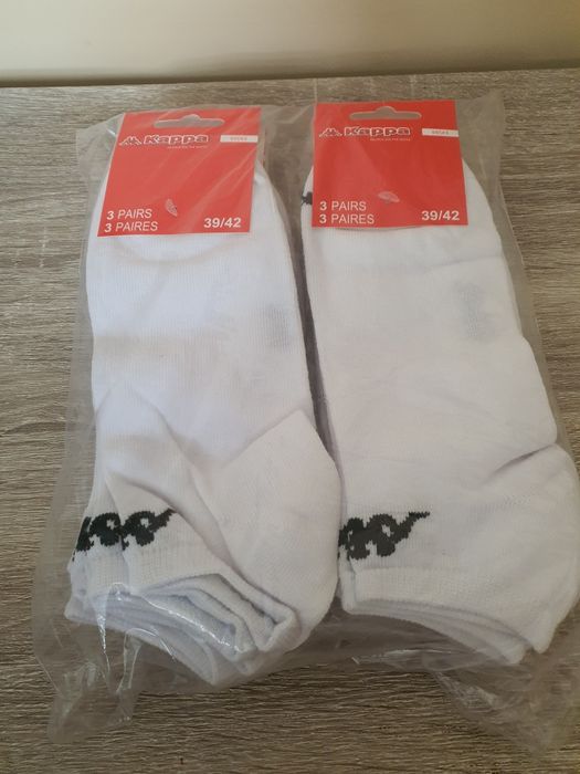 Skarpety bawełniane do sneakersów 6-pak włoskiej firmy Kappa, rozmiar