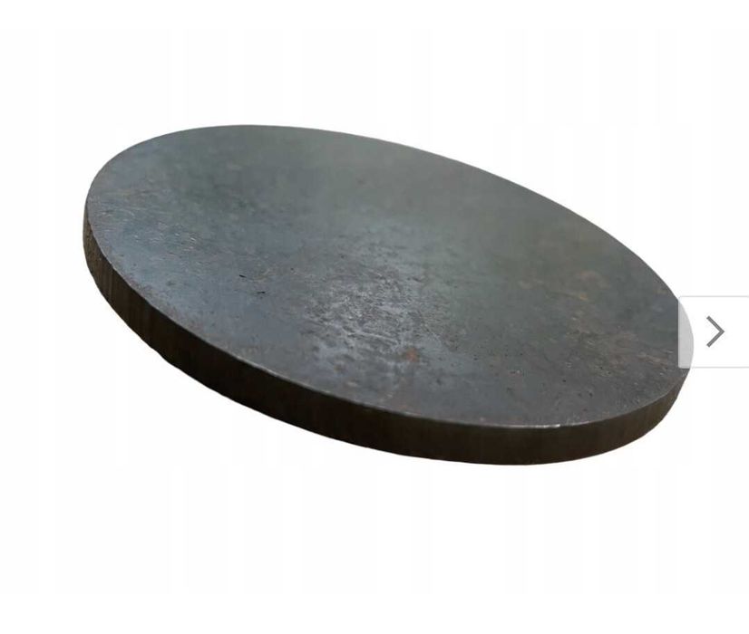 Formatka stalowa blacha krążek okrąg fi 200x25mm