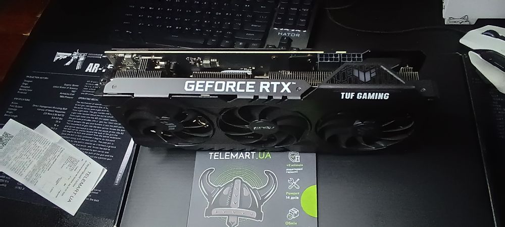 Asus Tuf Gaming RTX 3070 8 GB / гарантия