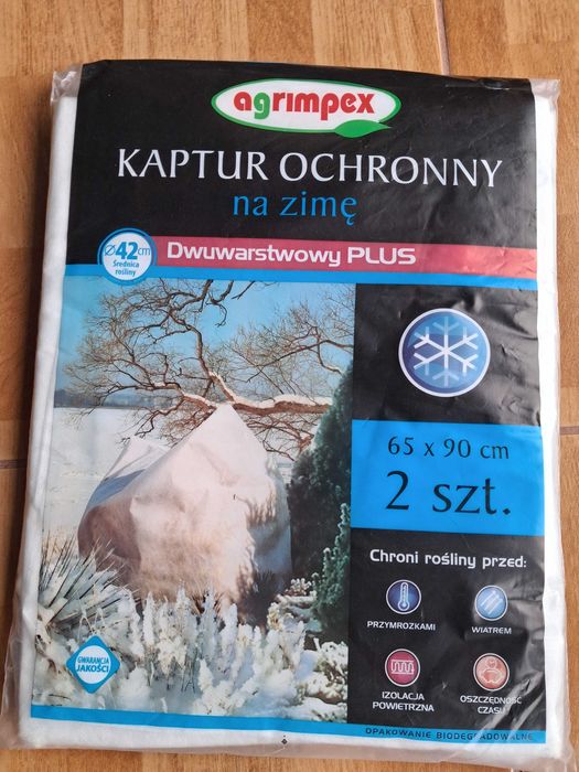 Kaptur ochronny dla roślin na zimę 65x90 cm