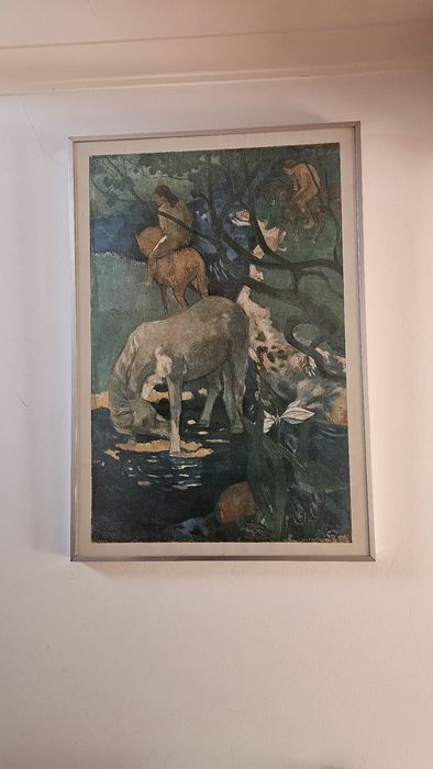 Quadro “Cavalo Branco” de Gauguin (reprodução) 100x69