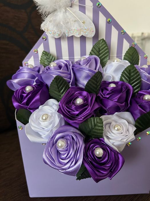 Arranjo flores artesanal