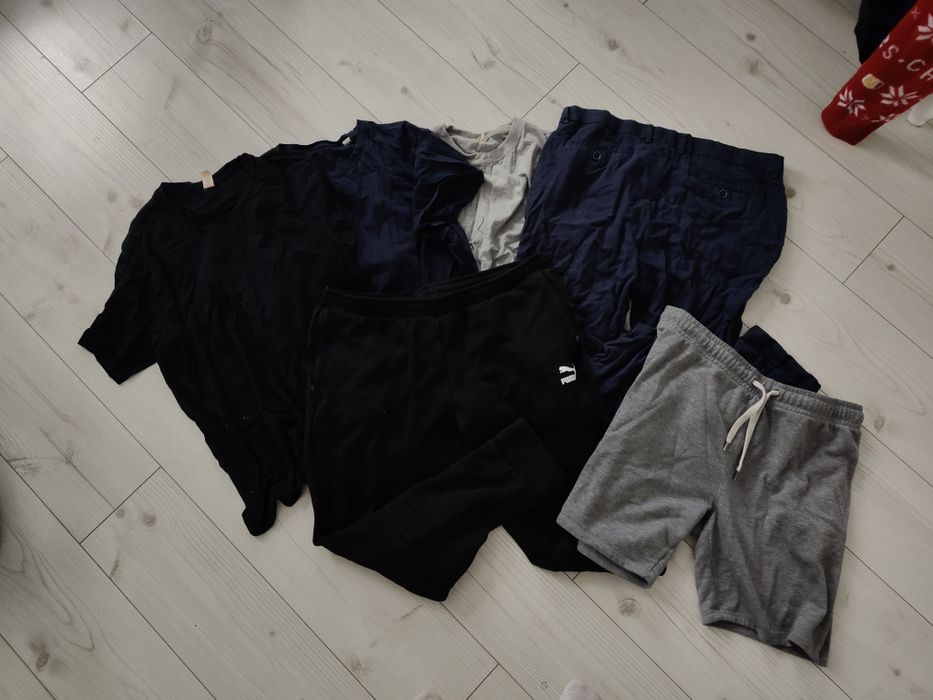 Paka ubrań męskich koszulki spodnie dresy Puma Reserved Primark XL