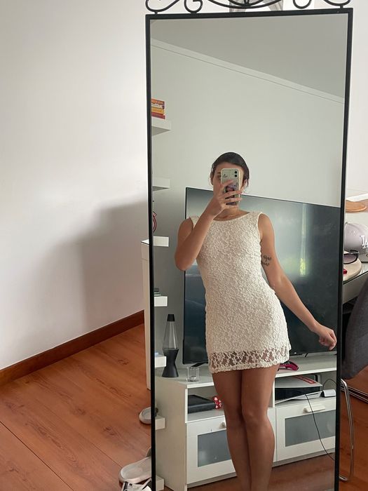 Vestido branco renda