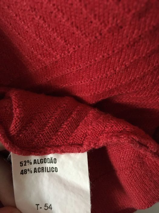 Camisola vermelha Tiffany XL portes incluídos