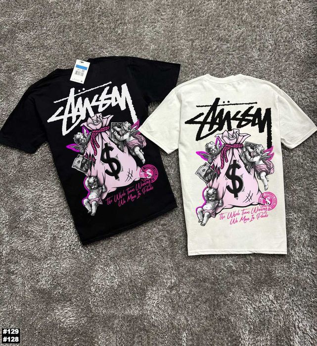 Новая Футболка Stussy Crystal - Стусси Большой Принт - XS S M L XL XXL