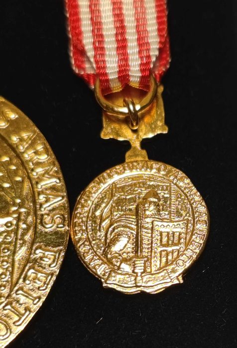 MEDALHA MILITAR SERVIÇOS DISTINTOS GRAU OURO com PALMA