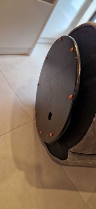 Conjunto Sofás Redondos Giratórios Cinzentos