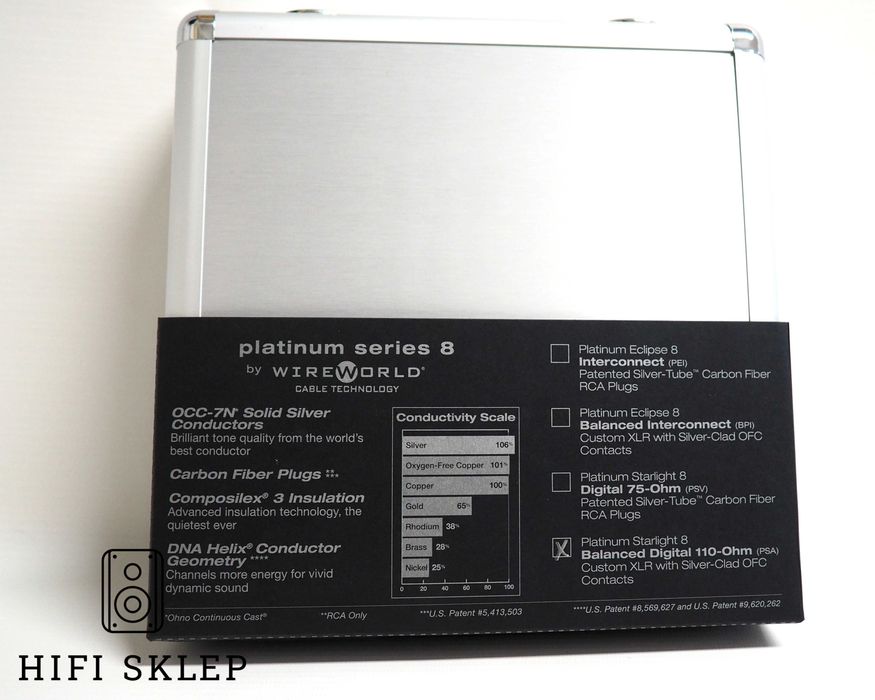 Wireworld Platinum Starlight 8- XLR AES /EBU cyfrowy 1 m