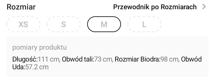 Spodnie Eleganckie Szerokie M