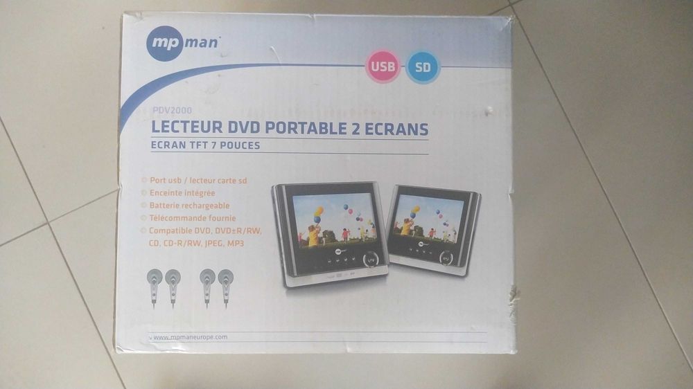 Sistema de Leitor de CD, DVD, JPEG e MP3 para Banco de Carro