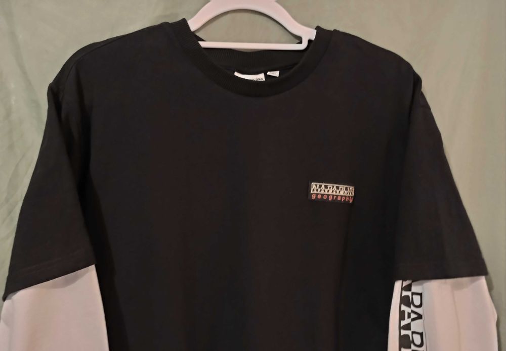 Фирменный мужской лонгслив Napapijri,оригинал