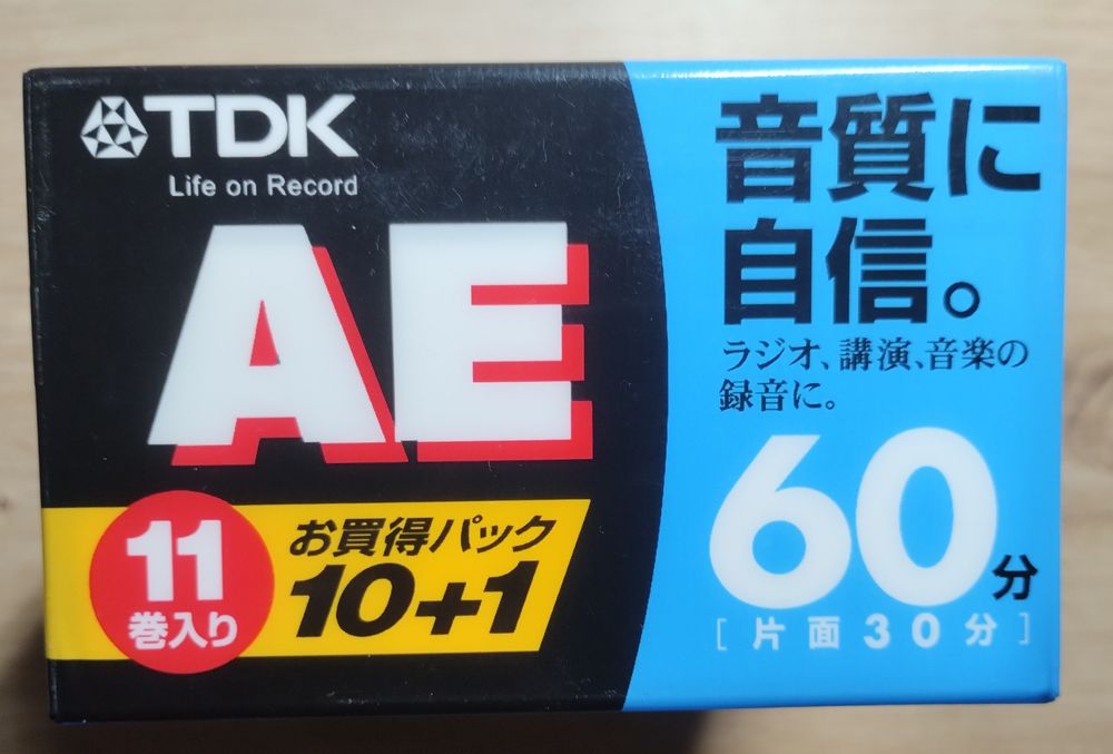 11 аудио кассет TDK AE 60 минут