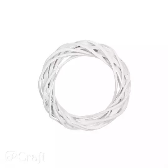 Wianek wiklinowy biały 15 cm
